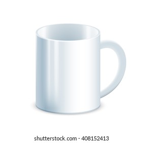 Té de fondo blanco. Ilustración vectorial