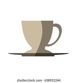 tea cup and plate icon image 