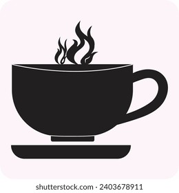 Té cup, vectores de ilustración de olla