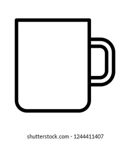 tea cup, restaurant related editable outline icon