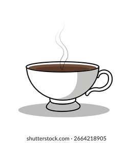 Taza de té de modo romántico en nuestra frescura