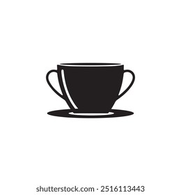 Tea cup silhouette vector file