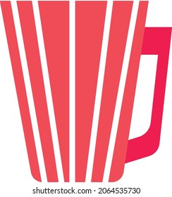tea cup simple clip art vector illustration