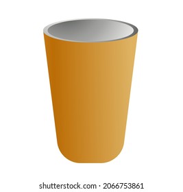 Ilustración vectorial de imágenes prediseñadas simples de la copa TEA.