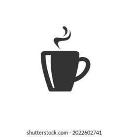Tea cup simple icon. Vector illustration in flat