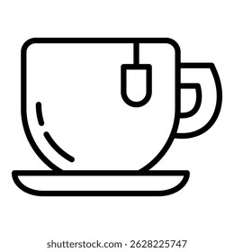Tea Cup Simple Vector Icon Collection