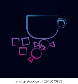 Tea cup, sugar nolan icon. Simple thin line, outline vector of tea icons for ui and ux, website or mobile application