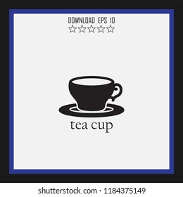 tea cup vector icon