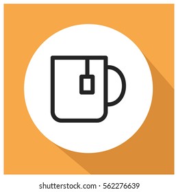 Tea cup vector icon