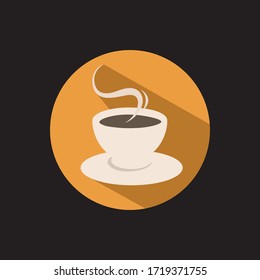Tea cup vector icon - coffee cup icon