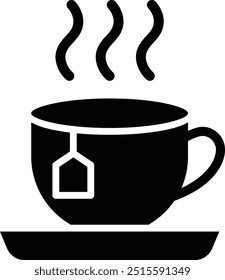Ilustración de diseño de icono de Vector de taza de té