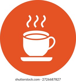 Ilustração do design do ícone do vetor da taça de chá