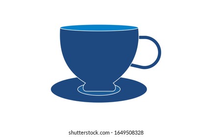 Icono vectorial de taza de té, plantilla de logotipo de ilustración en estilo moderno. Puede ser usado para muchos propósitos.