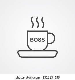 Tea cup vector icon sign symbol