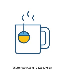Tea Cup Vector icon stock illustration