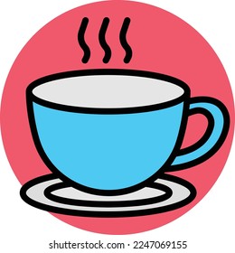 Tea cup Vector Icon which is suitable for commercial work and easily modify or edit it
