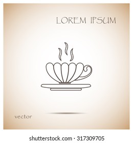 Tea cup vector illustration