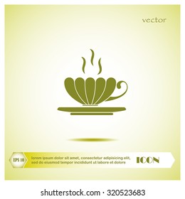 Tea cup vector illustration