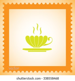 Tea cup vector illustration