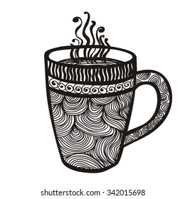 Tea cup vector illustration