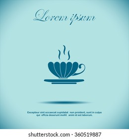 Tea cup vector illustration