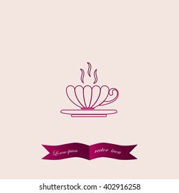 Tea cup vector illustration