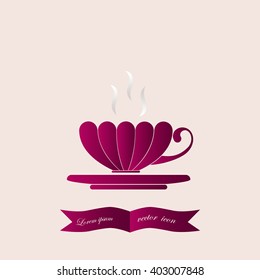 Tea cup vector illustration