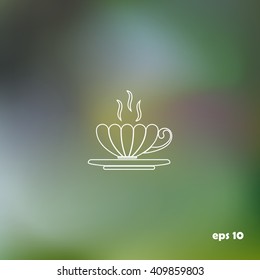 Tea cup vector illustration