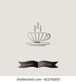 Tea cup vector illustration