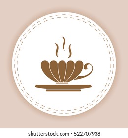 Tea cup vector illustration