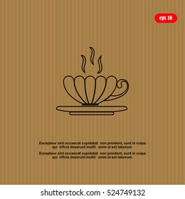 Tea cup vector illustration