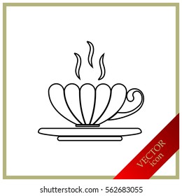 Tea cup vector illustration