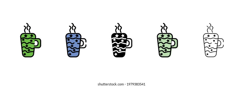 tea cup vector type icon