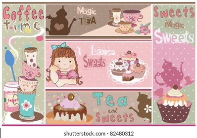 Tea and Cupcakes banners