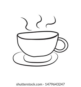Tea cups flat vector, Coffee cup, Ceramic cups