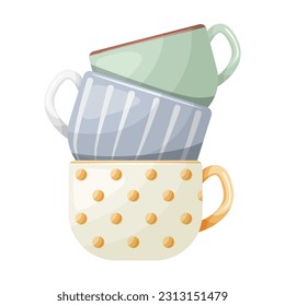 tazas de té entre sí