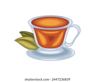 diseño aislado de la taza caliente del día del té