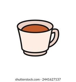 Tea Day Retro Style Element Vector Design