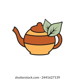 Tea Day Retro Style Element Vector Design