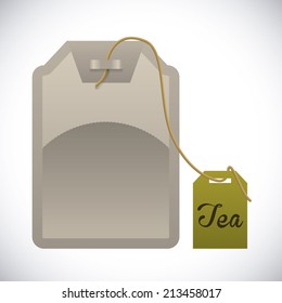 tea design over gray background vector illustration 