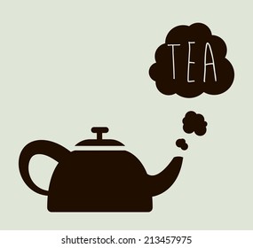 tea design over white background vector illustration