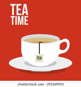 Tea digital design, vector illustration eps 10