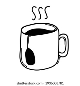 Tea doodle vector icon. Drawing sketch illustration hand drawn line.