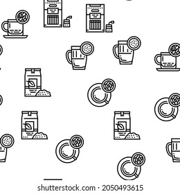 Ilustración de líneas delgadas con un vector de producción de té sin problemas