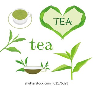 Tea. Elements for design. Vector illustration.