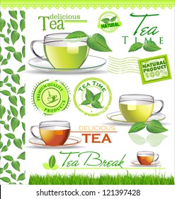 Tea elements for your design