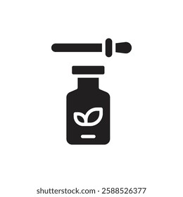 Tea Essence Filled Icon Vector Illustration