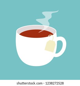tea flat design