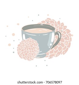 Tea with flowers