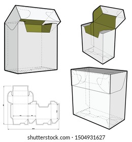 Tea Folding Box 713 Self Asembly Stock Vector (Royalty Free) 1504931627 ...